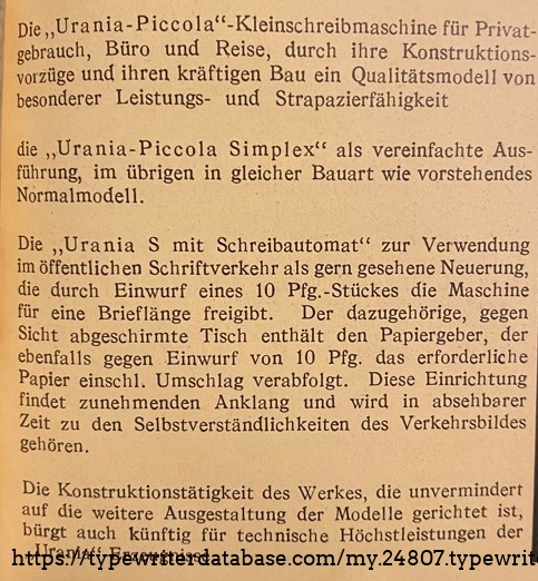 Extract from Beschaffungs-Handbuch für Staat und Kommunal Behörden und Grossbetriebe (Procurement Manual for State and Local Authorities and Large Companies), 1935