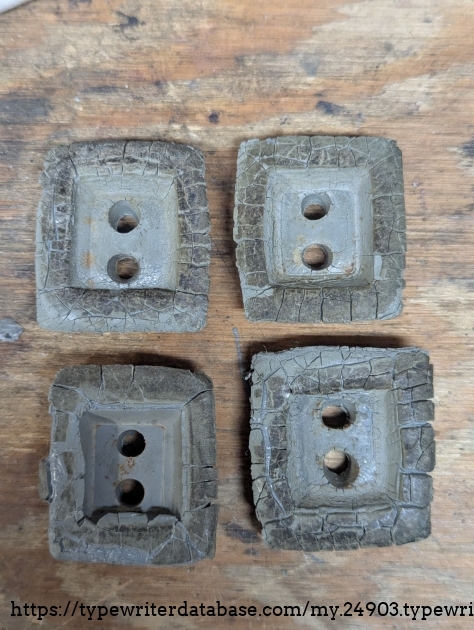 I lived with these collapsed feet for a few years before biting the bullet and getting new ones from eBay.