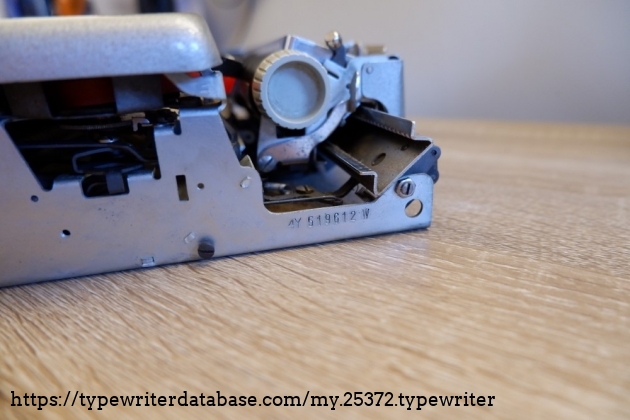Serial number (only visible after removing the bottom shell)