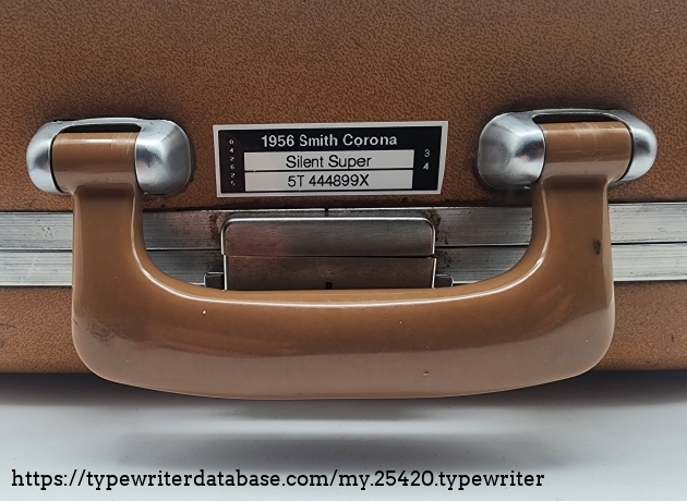 A new label I print and put on my typewriters...as I have 56 of them to keep track of cases with specific typewriters. A new label I print and put on my typewriters...as I have 56 of them to keep track of cases with specific typewriters.