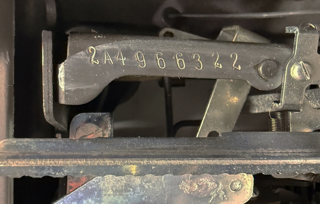 Royal "Futura 800" serial number location...