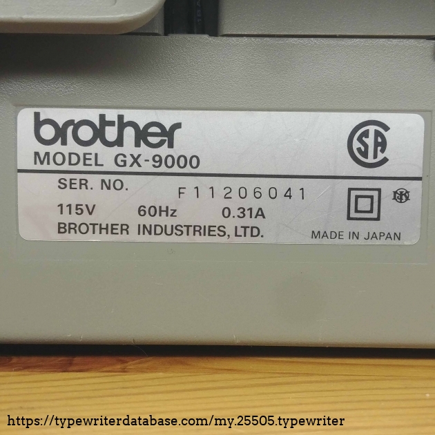 Made in Japan, in June 1991.