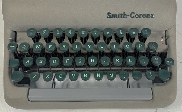 Smith Corona "Clipper" from the keyboard...