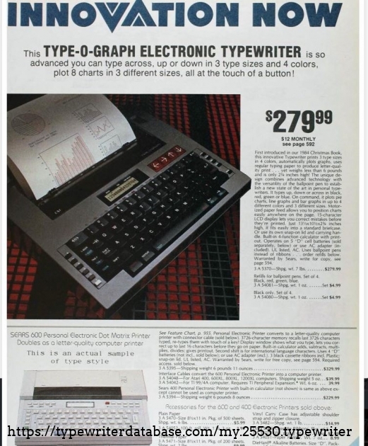 Sears 1985 cat