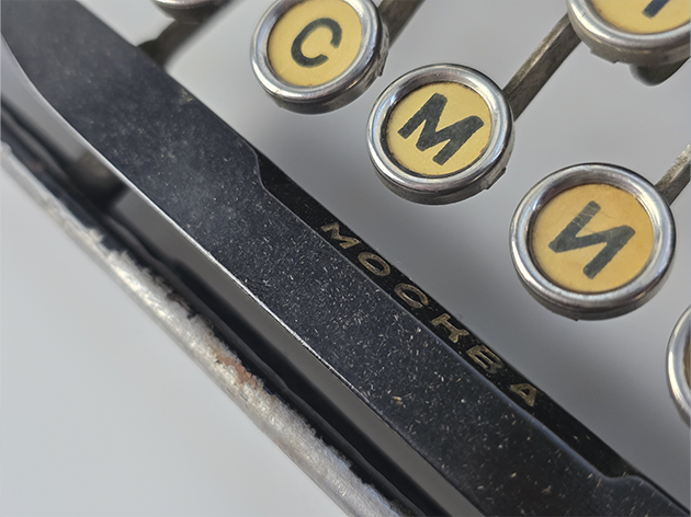 Extremely cool backspace, it was absent on the early Model 1 machines Extremely cool backspace, it was absent on the early Model 1 machines