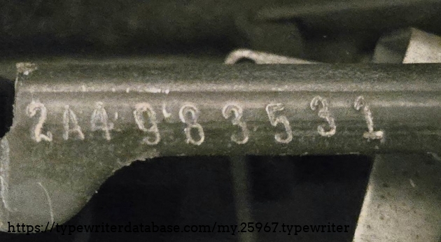 Serial Number Serial Number