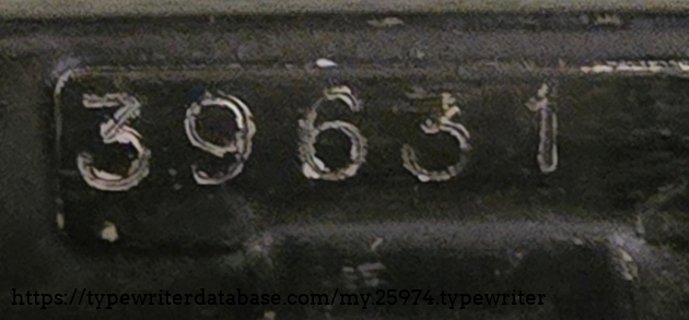 Serial number Serial number