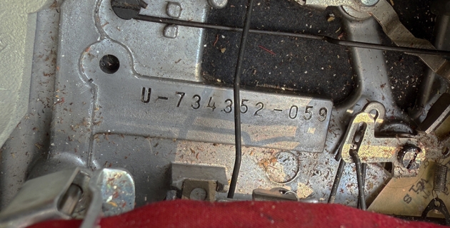 Underwood "18" serial number location... Underwood "18" serial number location...