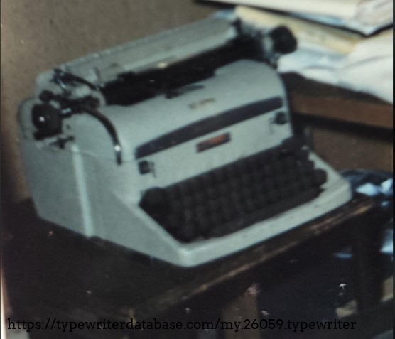 John F. Judge's typewriter from the 60s and 70s, when he was a journalist writing for Missiles and Rockets and Government Executive.
