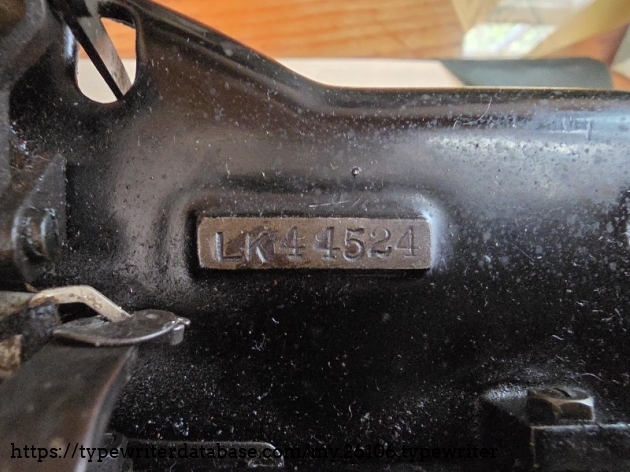 L = Rem. Std. 10 series (12 is correspondence model, see tabs)
K = April
First 4 = 1924 L = Rem. Std. 10 series (12 is correspondence model, see tabs)
K = April
First 4 = 1924