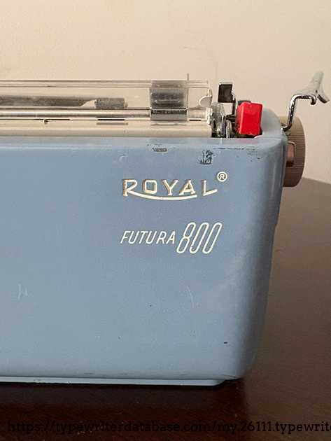1961 Royal Futura 800 three-tone “Americana” model with red, white, and blue body panels. 1961 Royal Futura 800 three-tone “Americana” model with red, white, and blue body panels.