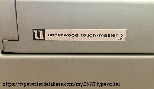 1966 underwood touch-master 5 1966 underwood touch-master 5
