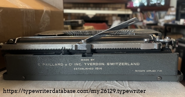 back of typewriter back of typewriter