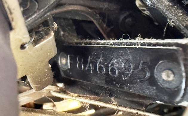 Underwood "Universal" serial number location...