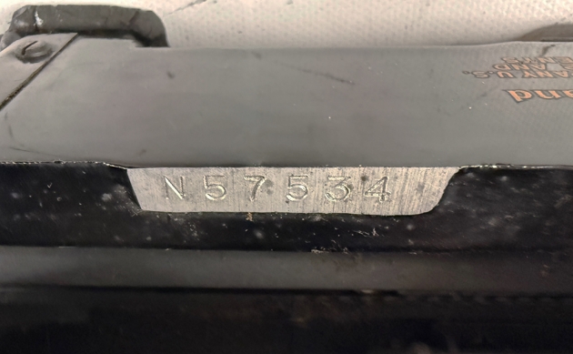 Remington "Noiseless Portable" serial number location...