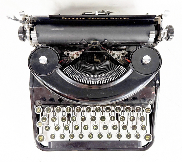 Remington "Noiseless Portable" from the top...