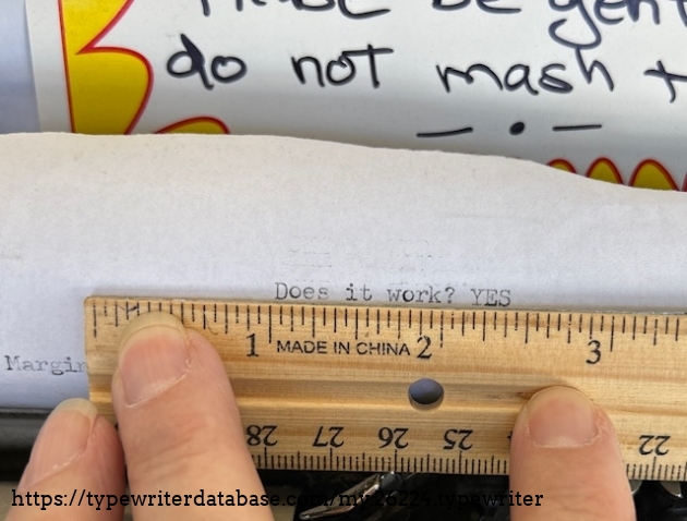 Measure the type face