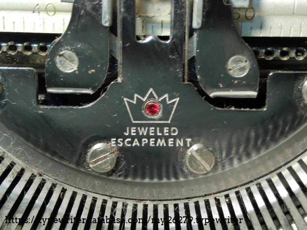 I have never known whether Smith-Corona actually used jewels in the escapement.  I'm not tearing mine apart to find out!