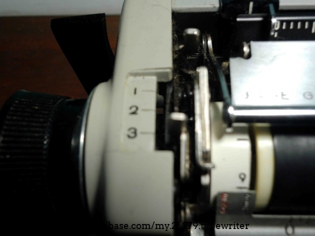 Wish there was 1/2 line spacing.  I know some machines did have it...  (Sorry for the poor photo.  I promise I will get better!)