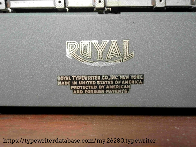 The Decals on the back of this machine are in mostly good shape, but the gold has rubbed off in a few places.  I think it is very tastefully styled.