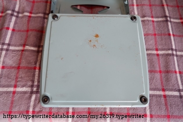 Bottom shell is not in the greatest condition, with some rust spots.