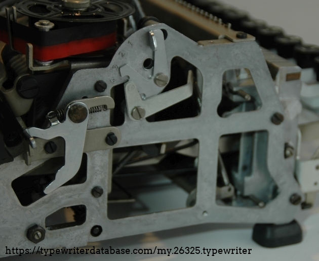 the carriage locking lever and  the "personal touch tuning"