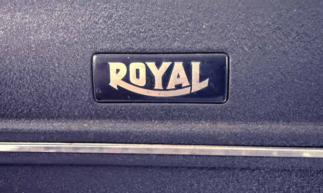 Royal "KMG" from the maker logo on the front...