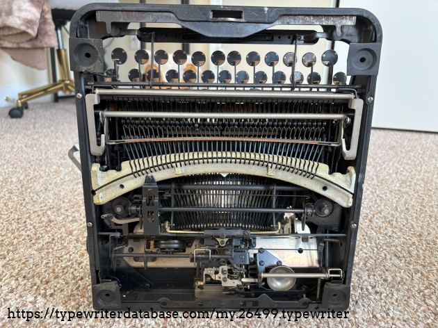Bottom of machine before cleaning