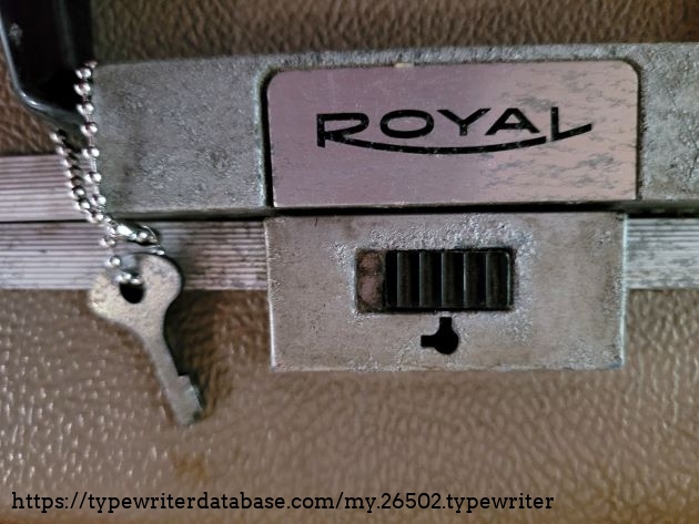 Royal key after soaking in Rust remover.