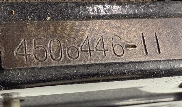 Underwood "6"  serial number location...