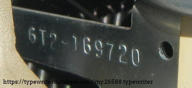 Serial 6T2-169720