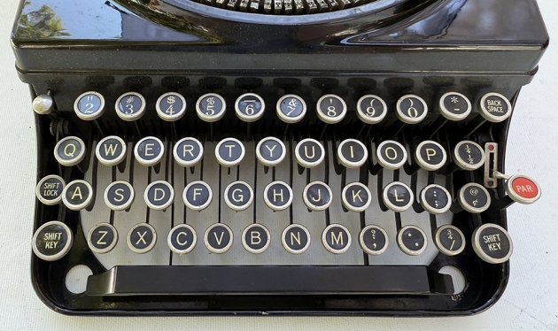 Remington "Portable 5" from the keyboard...