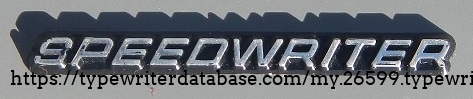 The Speedwriter branding.