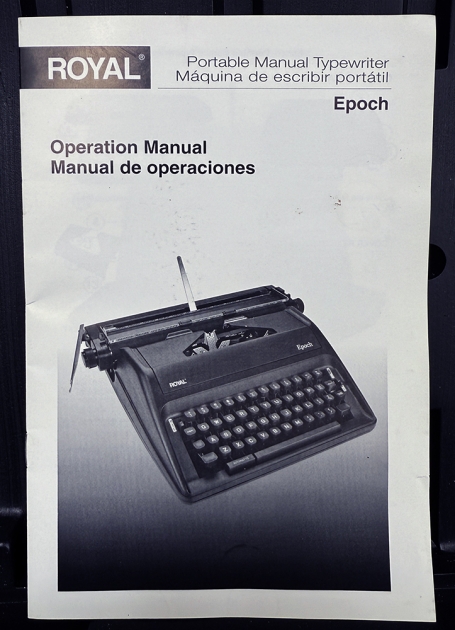 Royal "Epoch" user manual...