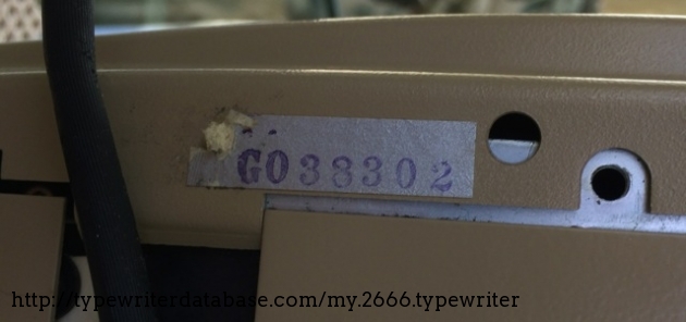 Mystery "second serial number"