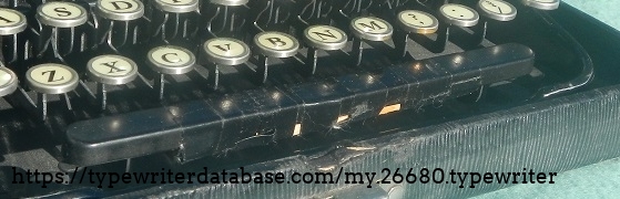 The "repaired" space bar. Works just fine. The "repaired" space bar. Works just fine.