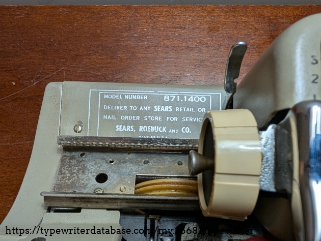 Weird Sears info panel. Still can't figure out what the model number means or if it means anything at all. Weird Sears info panel. Still can't figure out what the model number means or if it means anything at all.