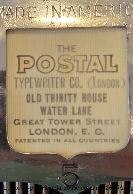 A British London nameplate,  not that common A British London nameplate,  not that common