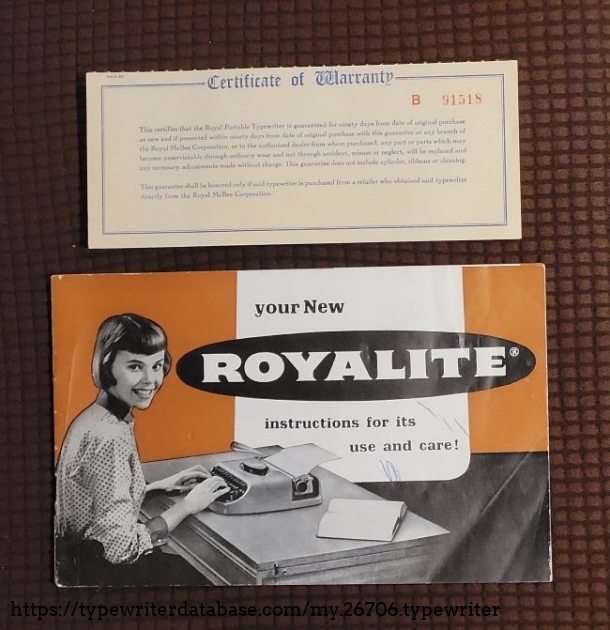 Case candy! If you find one of these with a case, don't forget to look behind the flap on the lid of the case for manuals, etc.