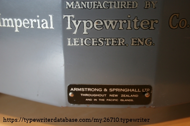 The backplate for the supplier 'Armstrong & Springhall' The backplate for the supplier 'Armstrong & Springhall'