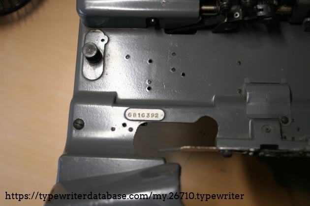 Serial number of the unit #6B16392 Serial number of the unit #6B16392