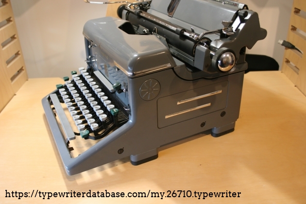 The right hand side of the typewriter The right hand side of the typewriter