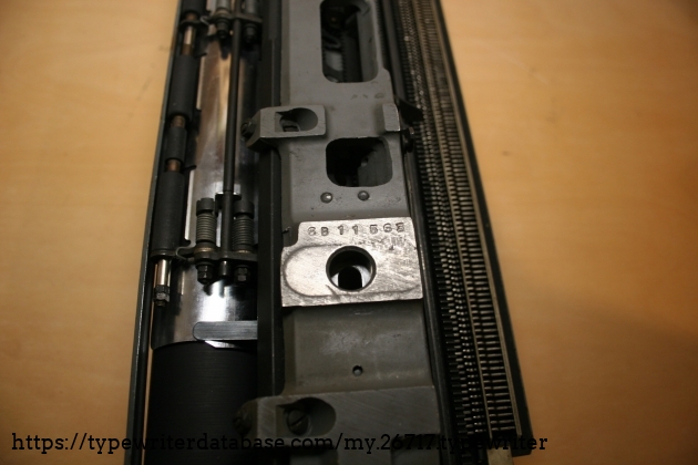 The serial number of the carriage #6B11563 The serial number of the carriage #6B11563