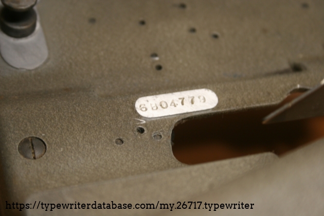 The serial number on the frame 6B0449 The serial number on the frame 6B0449