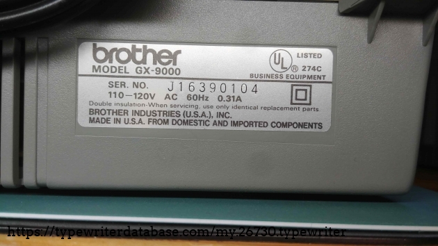 Made September 1991.