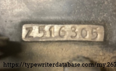 Serial Number of my Remington Rand 16 - #Z516305