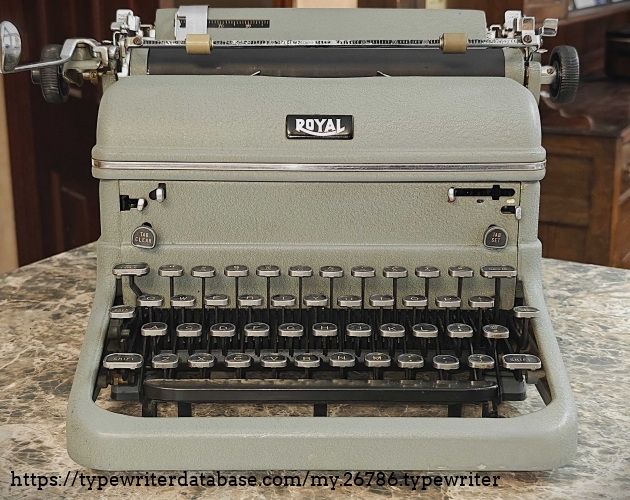 Low-angle front view.