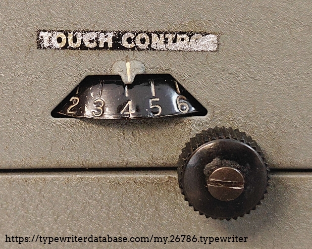 Touch control detail.
