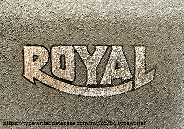 Back Royal name decal detail.