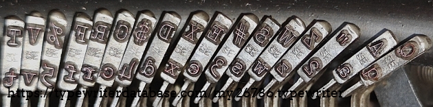 Type slugs detail, left set, showing "T|S E" foundry marks.